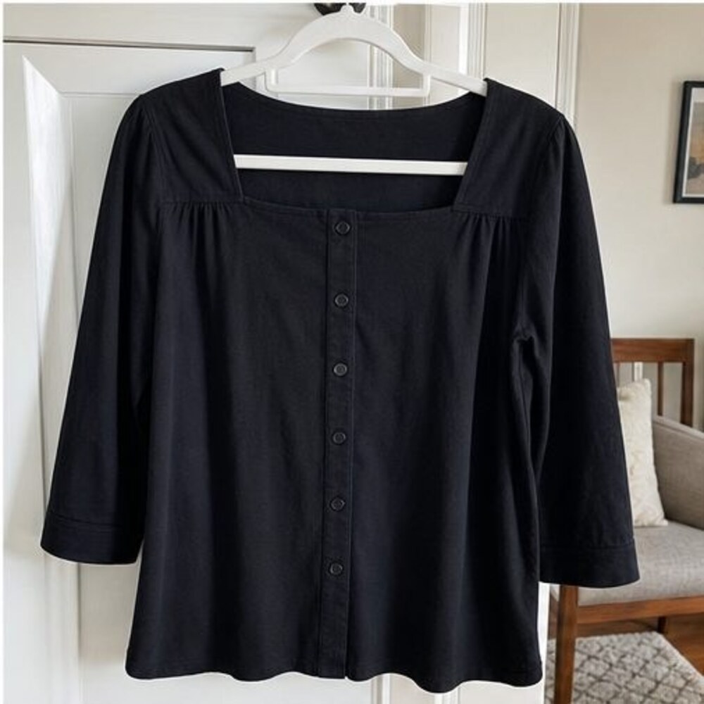 Ivory Lace Trim Top